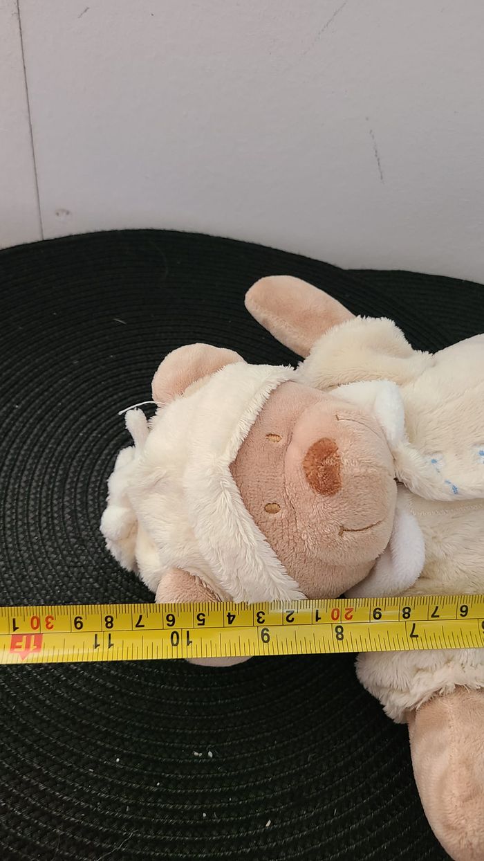 Doudou Peluche OURS beige Combinaison Pyjama jaune Coccinelle - NICOTOY Simba - photo numéro 5