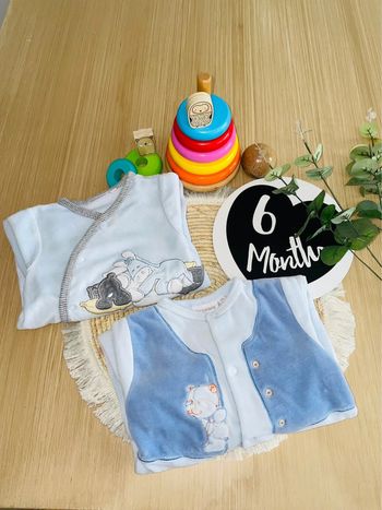 Pyjamas une pièce velour Noukie’s 6 mois