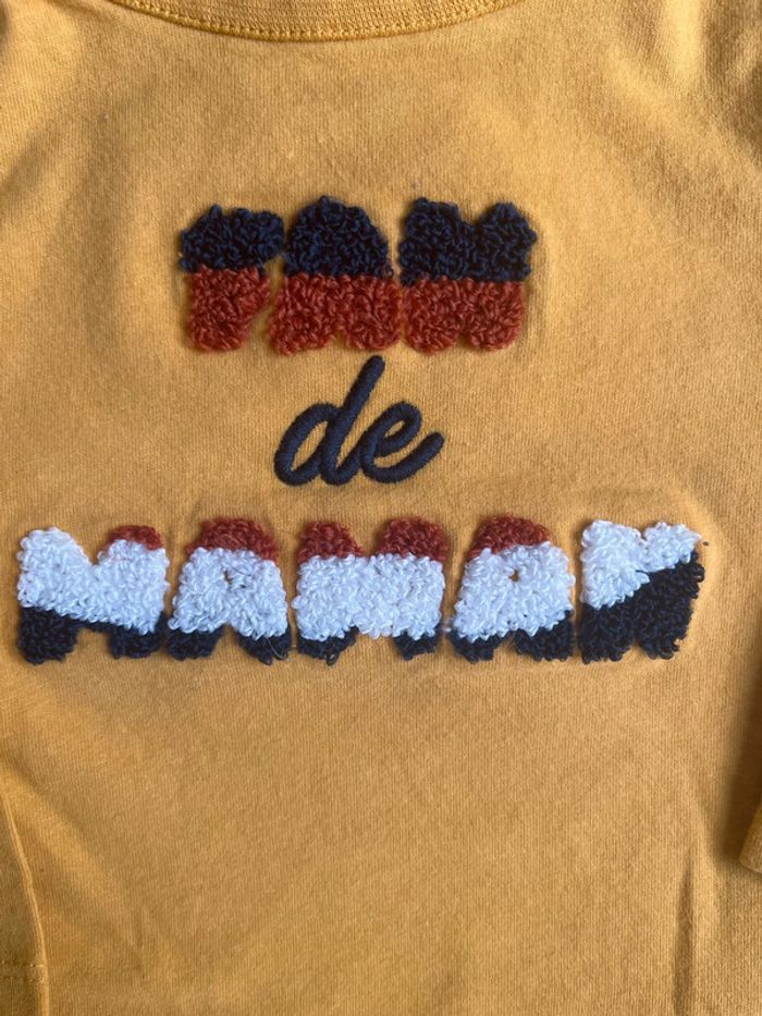 T-shirt moutarde TAO 6 mois - photo numéro 2