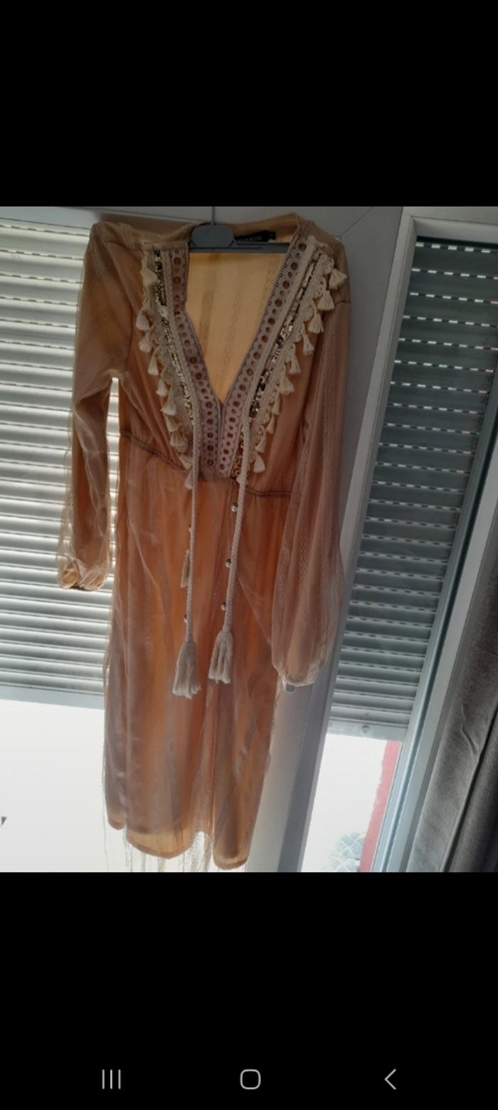 Robe femme beige