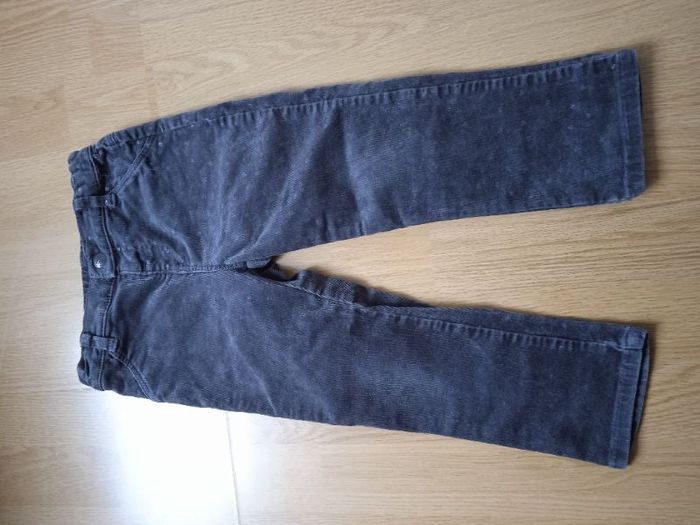 Pantalon fille 3 ans en velours grain de blé