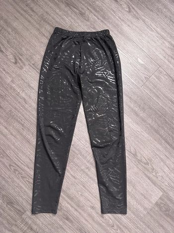 Legging noir et argenté tête de tigres T38/40 M/L