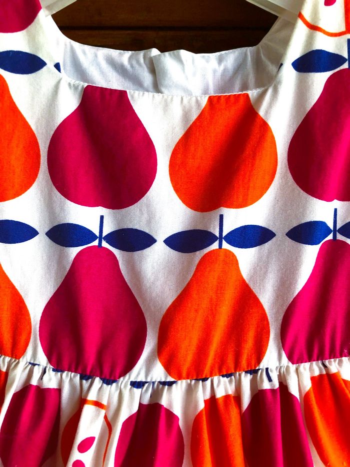 JACADI - 2P BÉBÉ FILLE MOTIF POIRES, ROBE + CULOTTE AUX TEINTES LUMINEUSES 6M - photo numéro 7