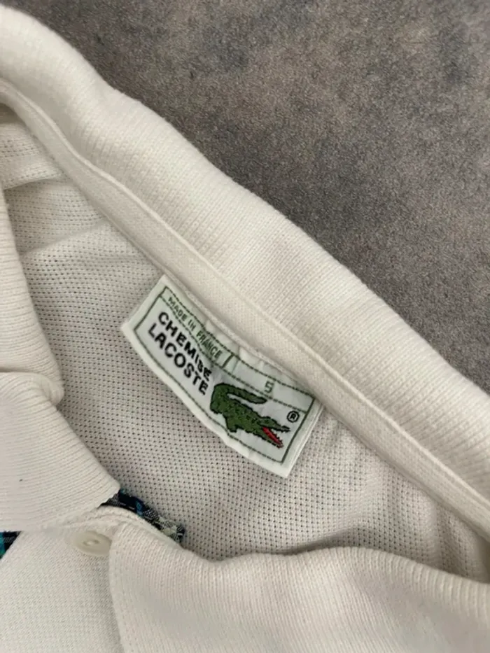 Polo Lacoste blanc - photo numéro 7