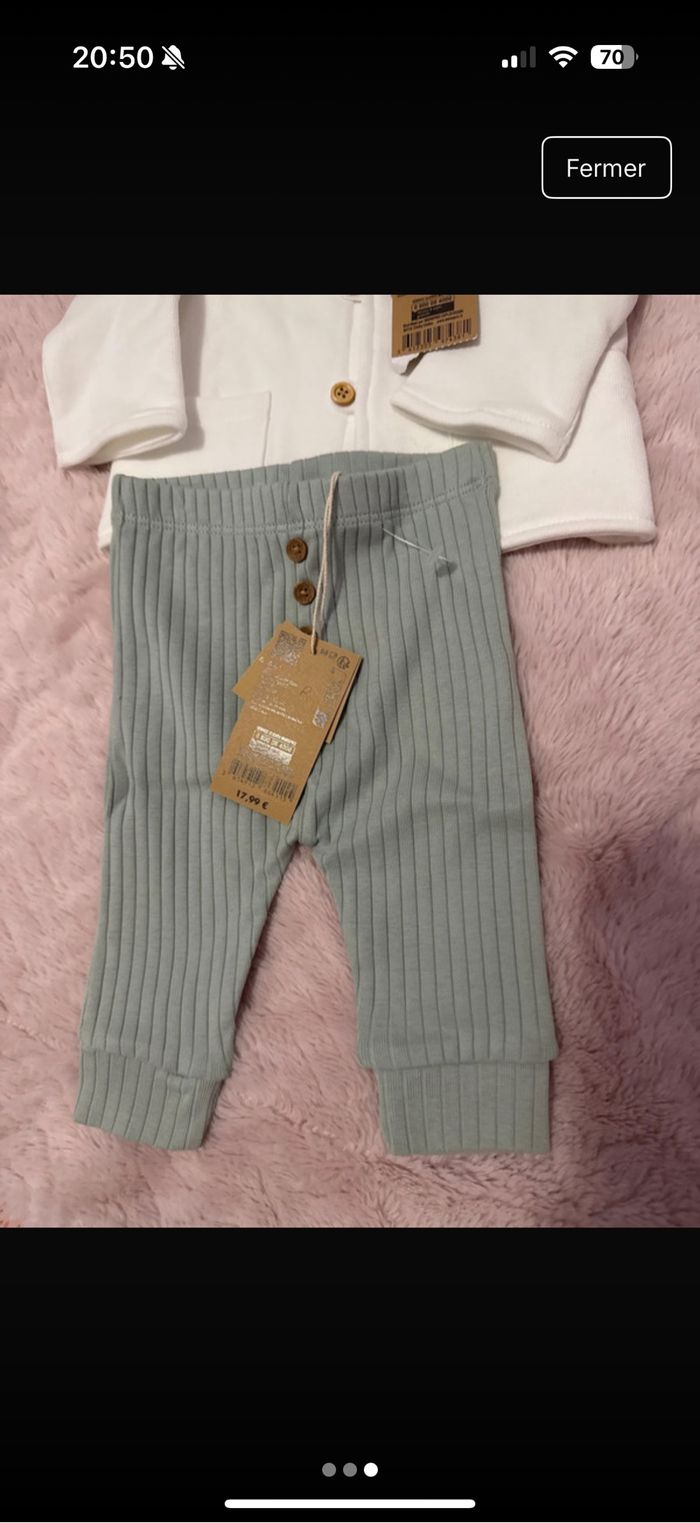 Gilet et legging bébé 3 mois - photo numéro 3