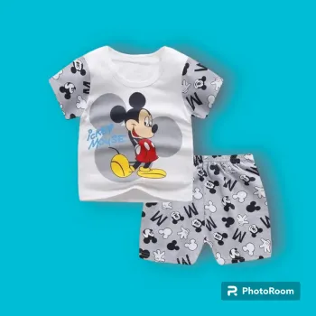 Ensemble tee shirt + short garçon 12 mois