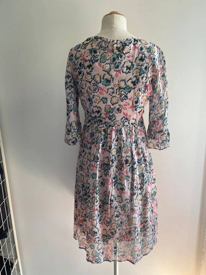 Robe rose Caroll à imprimé floral - photo numéro 4