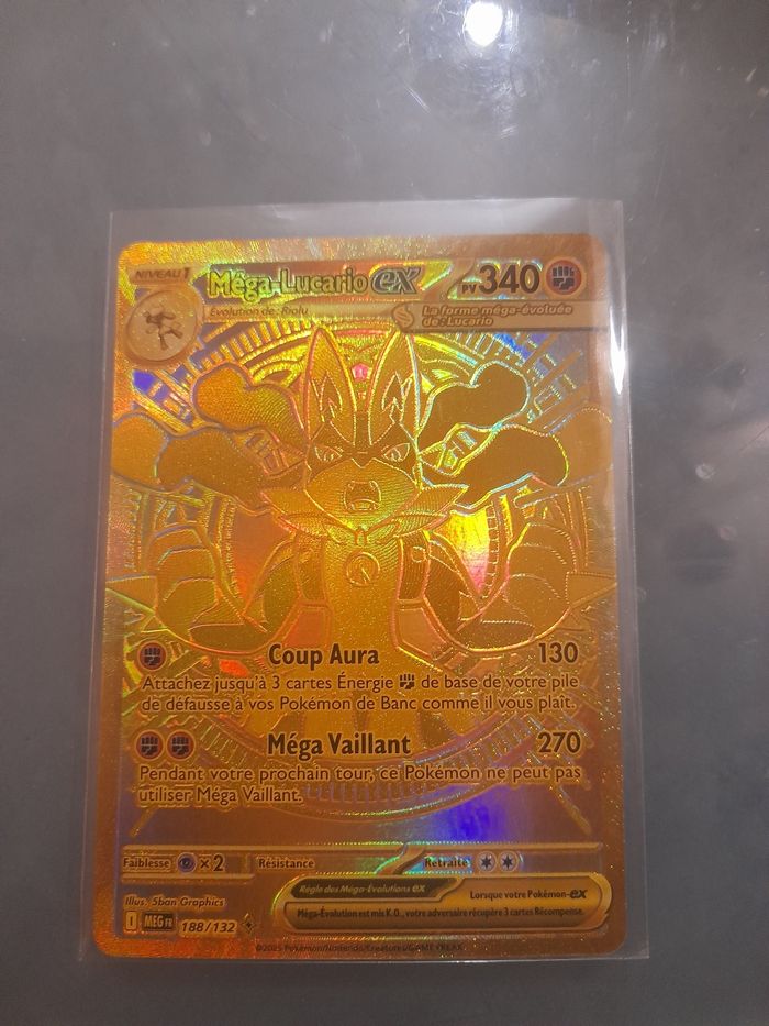 Mega lucario ex or - photo numéro 3