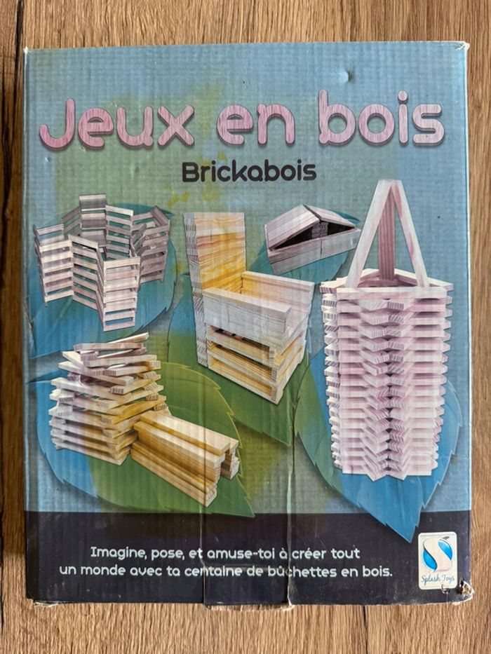 Jeux en bois brickabois 100 bûchettes splash toys neuf - photo numéro 2