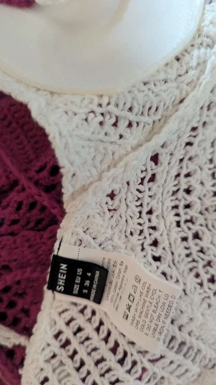 Lot 2 tops crochet plage S - photo numéro 7