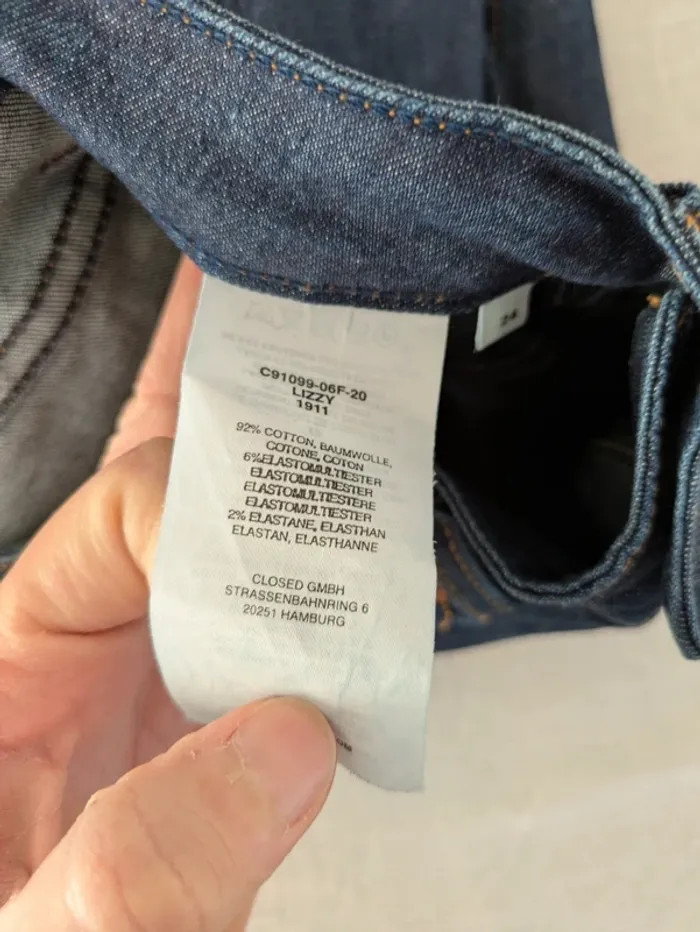 Jean Closed modèle Lizzy - Taille 24 (34/XS) - Made in Italy - photo numéro 4