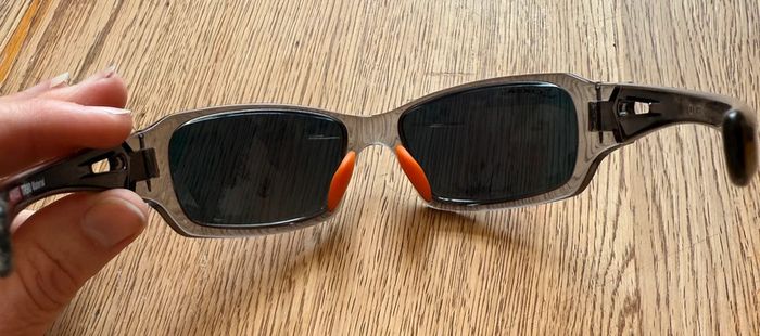 Lunette soleil oxea carreaux oranges - photo numéro 3