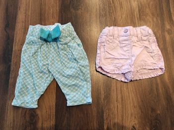 Pantacourt + short fille 3 mois