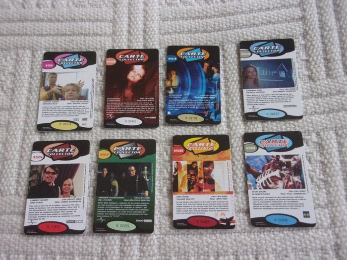 Lot de 8 cartes collector numérotées Vidéofutur NEUVES - photo numéro 2