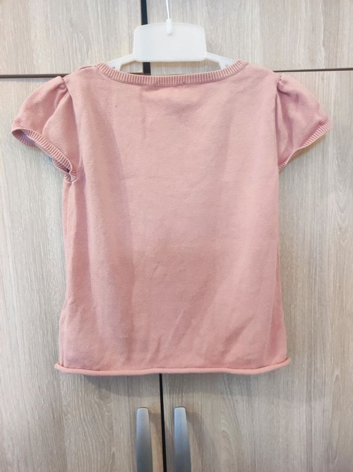 Pull rose coeur Verbaudet 6 ans - photo numéro 4