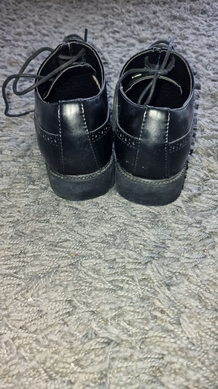 Pair de chaussures sur homme noir szmelle confort p 39 mat et vernies - photo numéro 4