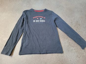 T-shirt manche longue kiabi 8 ans planète