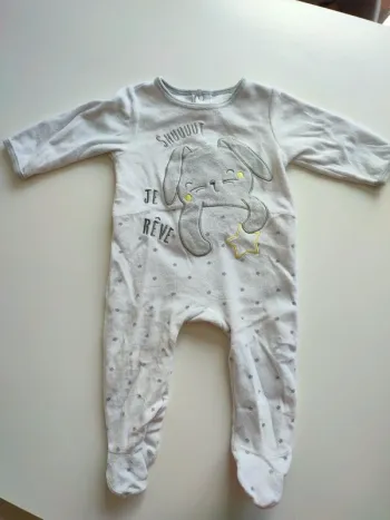 Pyjama mixte velours 12 mois
