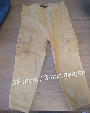 Pantalon fin beige