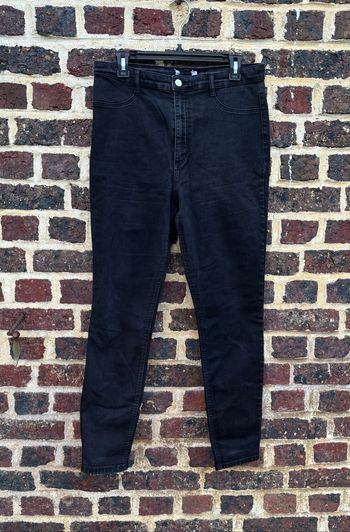 👖 Jean skinny noir taille haute T44 • Zara
