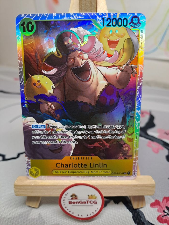 Carte One Piece Charlotte Linlin Sr OP03 114 Pillars of Strength ENG🇬🇧