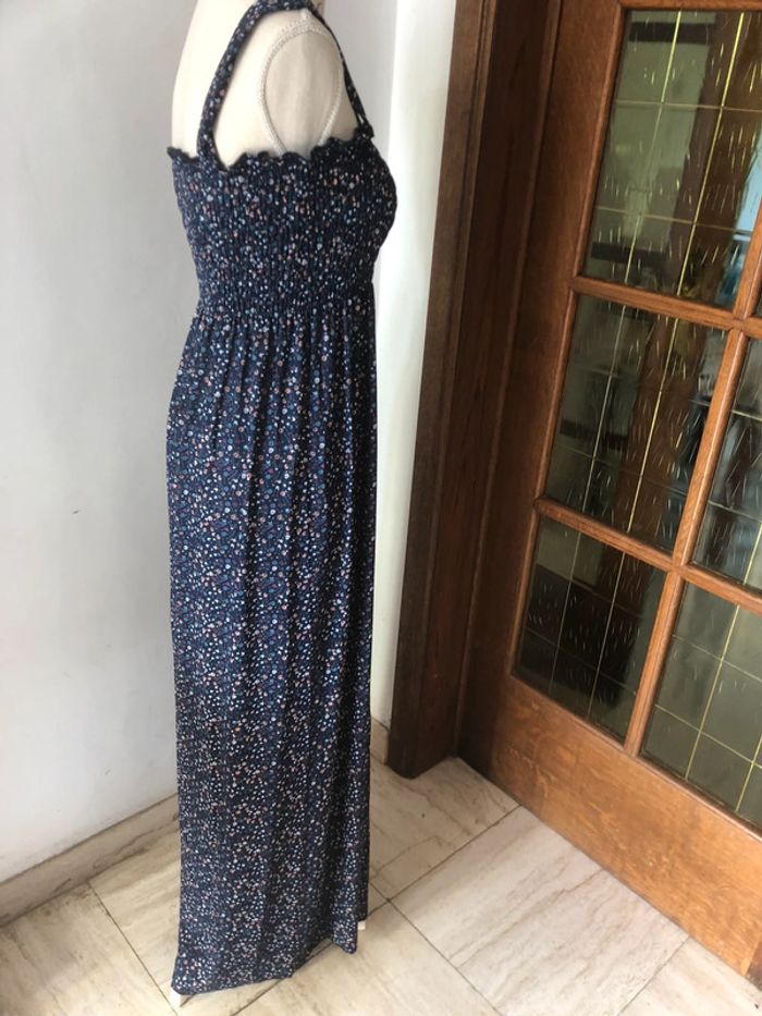 Sublime robe bleu longue bustier taille unique neuf - photo numéro 3