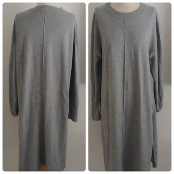 Robe manches longues grise en laine H&M taille 40