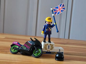 Playmobil 3779 pilote moto de course 1992