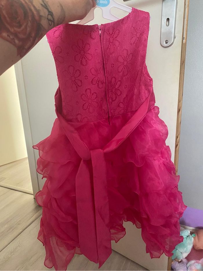 Robe de cérémonie rose froufrous - photo numéro 2