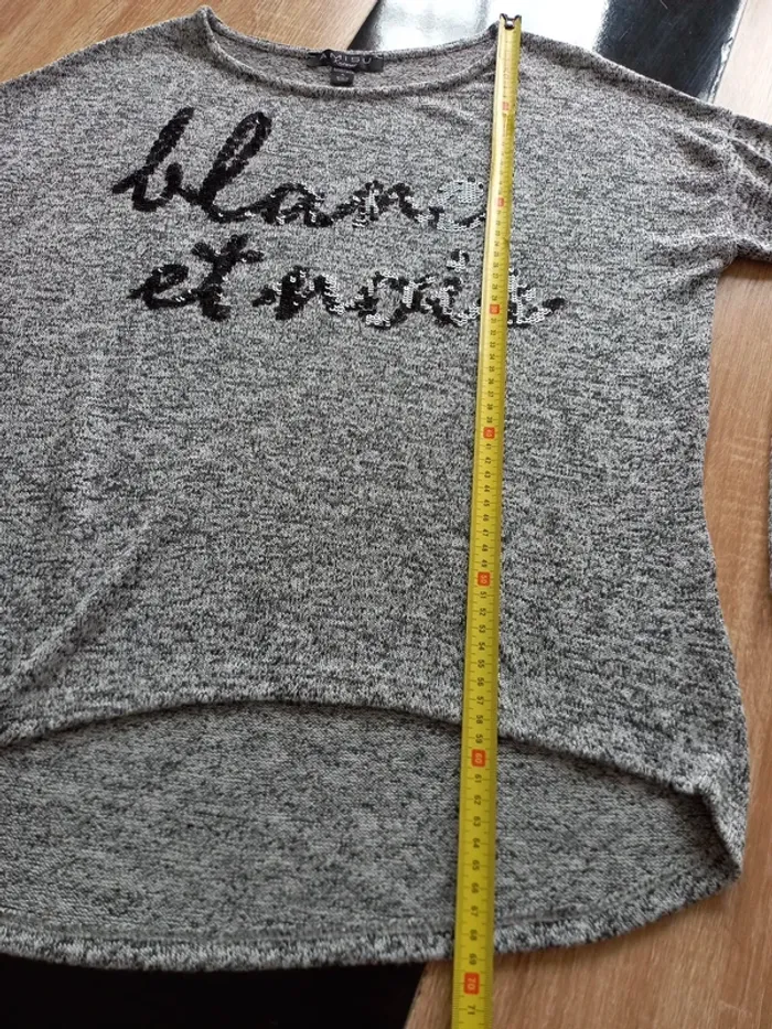 Pull femme noir et gris XL - photo numéro 11