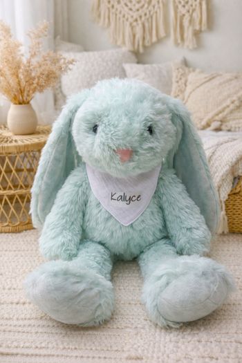 Doudou lapin peluche personnalisé 