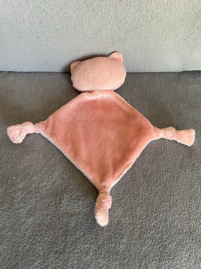 Doudou plat losange chat rose et blanc Maisons Du Monde - photo numéro 2