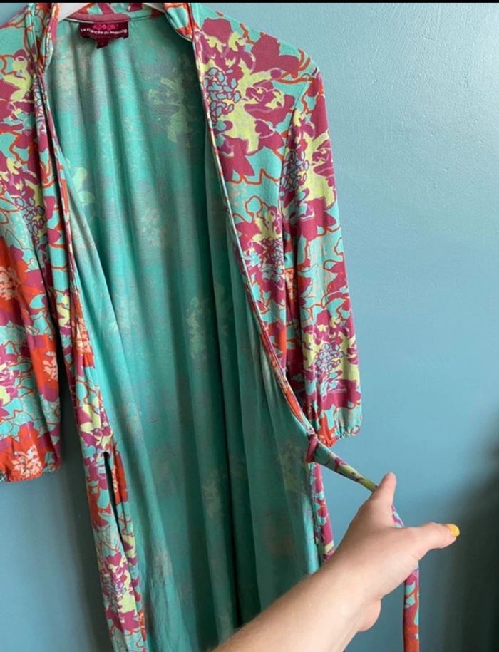 Robe cache cœur motif fleurie fiancée du Mékong - photo numéro 10