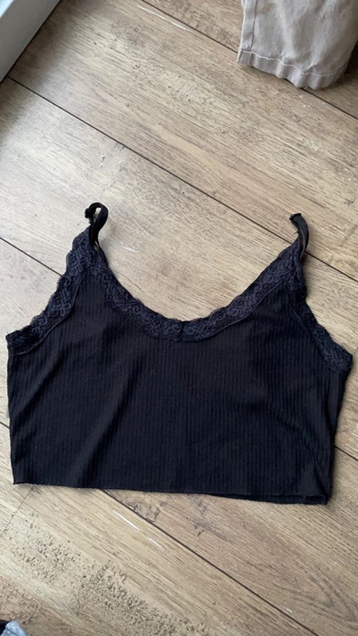 Crop top débardeur Shein noir femme 38 Shein Beebs by Kiabi