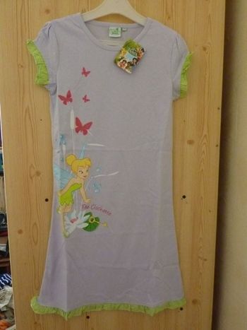 Chemise de nuit manches courtes Disney fairies 10 ans NEUF