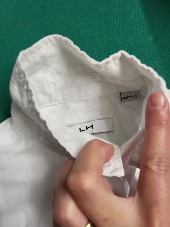 Chemise blanche lh 6 ans - photo numéro 4