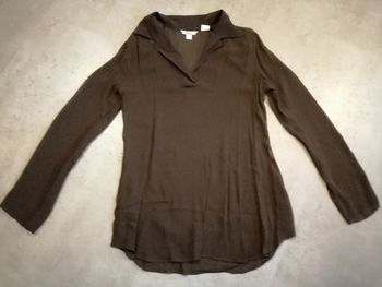 Chemisier en voile ou tunique marron Taille M Zara