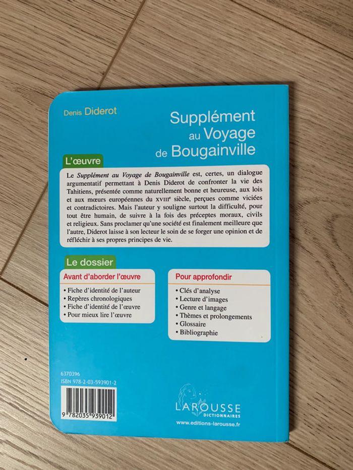 Livre Supplément au Voyage de Bougainville • Diderot - photo numéro 3