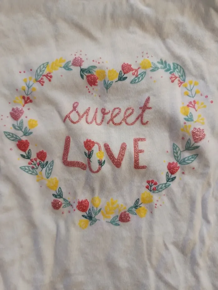 Lot t-shirt in extenso 9 mois - photo numéro 5