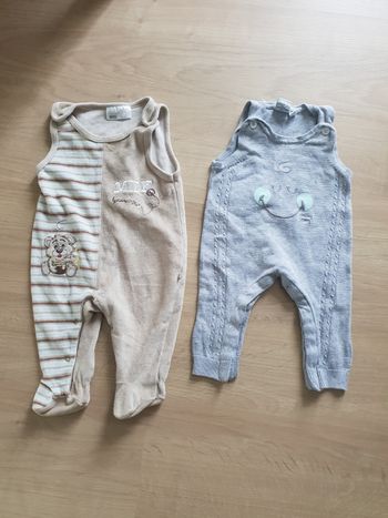 Lot de 2 salopettes hiver 3 mois