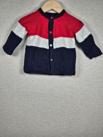 Gilet en maille  tricotée orchestra 6 mois 67 cm 