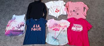 Lot hauts fille 10 ans