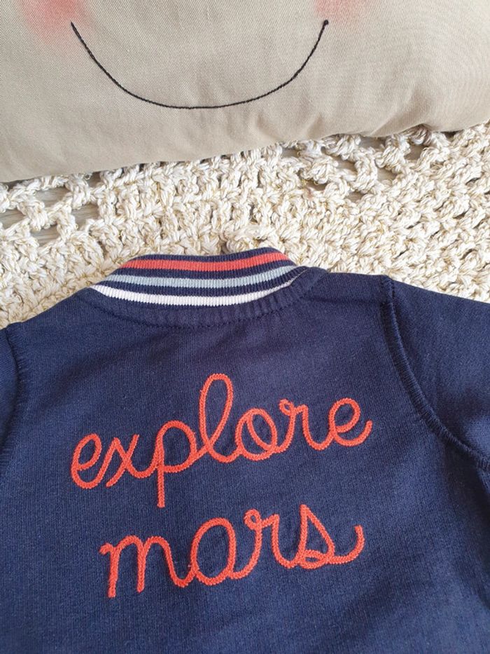 Boy: gilet zippé Explore mars 6 mois - photo numéro 5