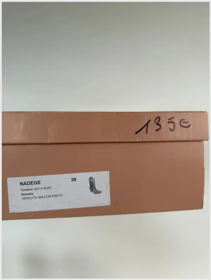 Santiags noires à talons 39 - M par M - neuves - photo numéro 7