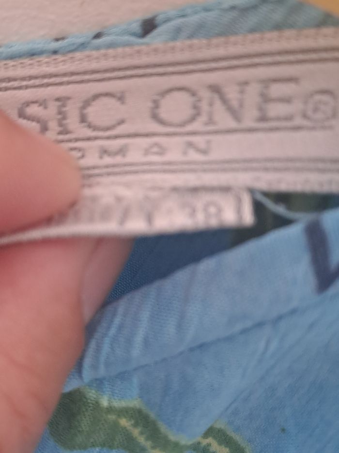 Robe bleu à fleurs Basic One Taille 38 - photo numéro 8