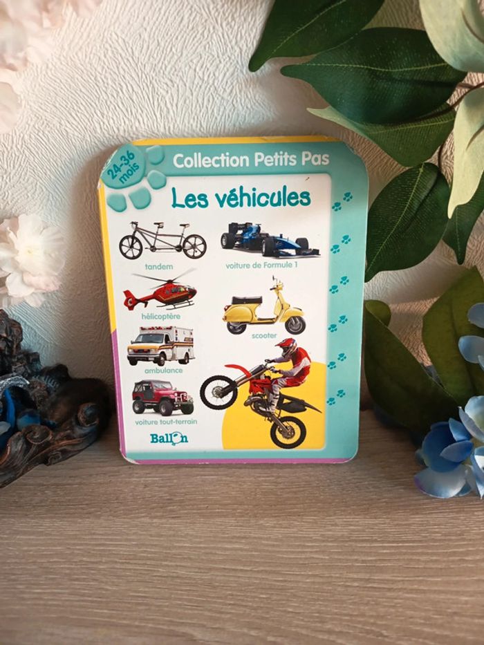Livre cartonné – Les véhicules – Collection Petits Pas