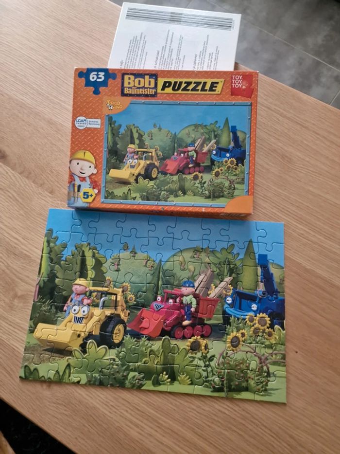 Puzzle Bob der Baumeister 63 pièces