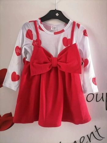 Robe a cœur 18/24 mois