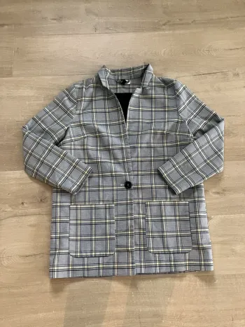 Veste blazer long à carreaux H&M taille M divided
