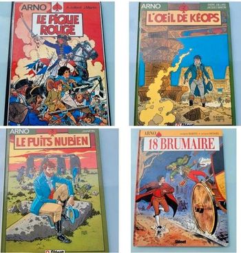 4 BD en EO cotées :  Arno, Tome 1 à 4